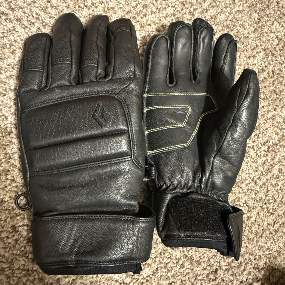 Black Diamond Leather Gloves